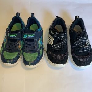 TWO PAIRS of Sketchers kids shoes - size 12